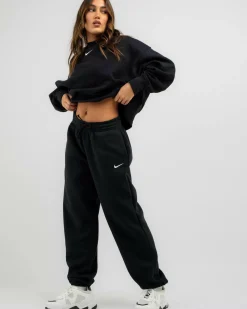 Sets|Activewear*Nike Phoenix High-Waisted Oversized Track Pants Black/sail