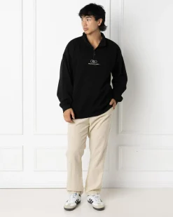 Clearance Pill Icon 1/4 Zip Crewneck Sweatshirt Hoodies & Sweatshirts