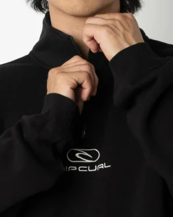 Clearance Pill Icon 1/4 Zip Crewneck Sweatshirt Hoodies & Sweatshirts