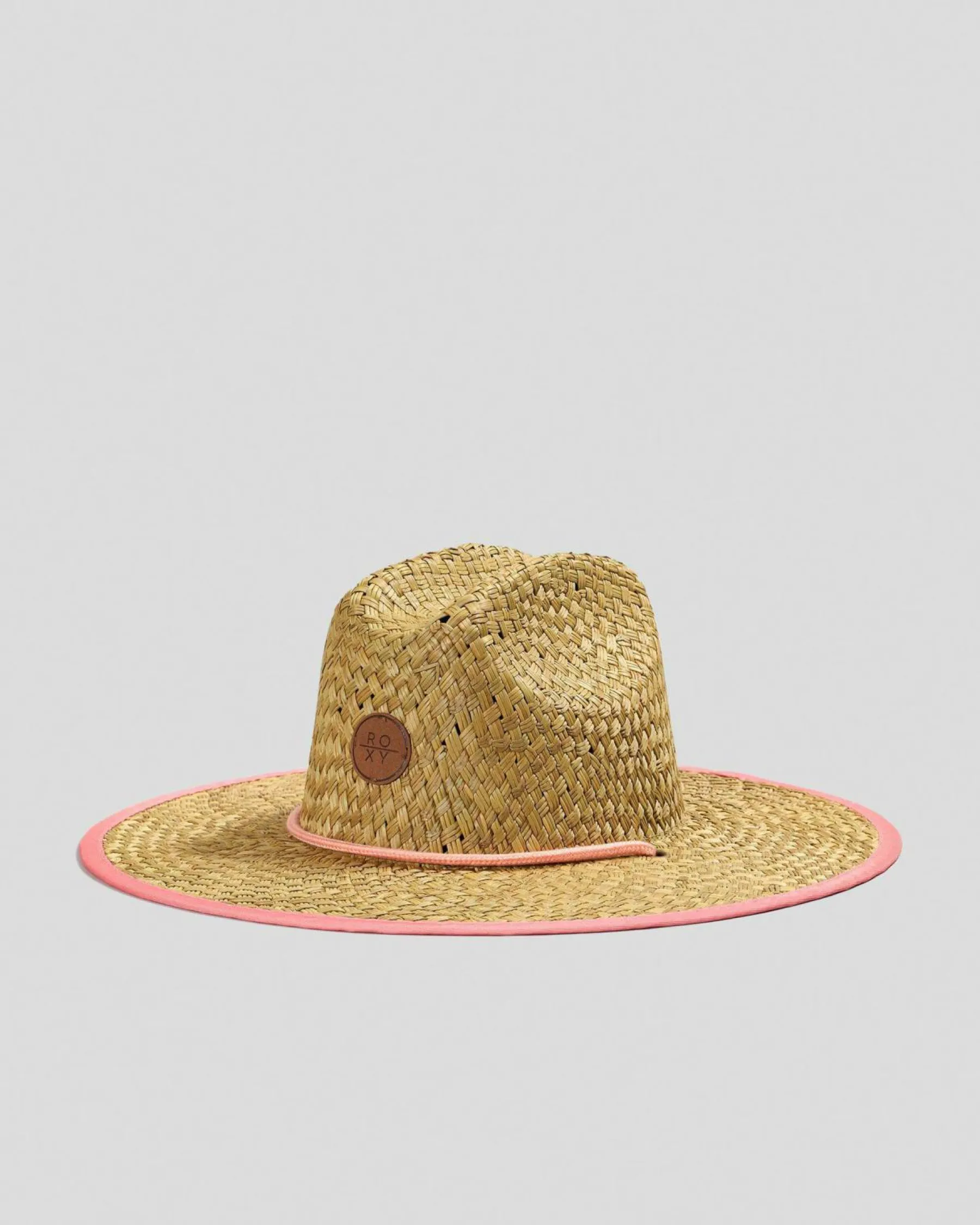 Headwear*Roxy Pina To My Colada Solid Panama Desert Flower
