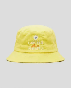 Headwear*Vodka Cruiser Cord Bucket Hat Pineapple