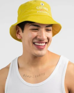 Headwear*Vodka Cruiser Cord Bucket Hat Pineapple
