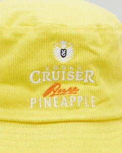 Headwear*Vodka Cruiser Cord Bucket Hat Pineapple