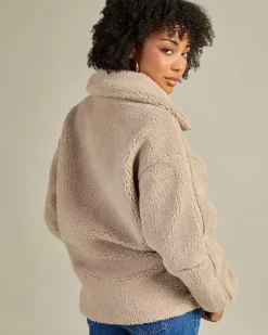 Jackets & Coats*Ava And Ever Pinnacle Faux Fur Jacket Taupe