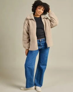 Jackets & Coats*Ava And Ever Pinnacle Faux Fur Jacket Taupe