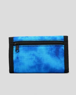 Wallets|Wallets*Sanction Pipeline Trifold Wallet Blue Tie Dye