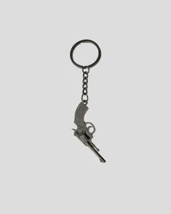 Gifts & Novelty*Miscellaneous Pistol Gun Keyring Silver