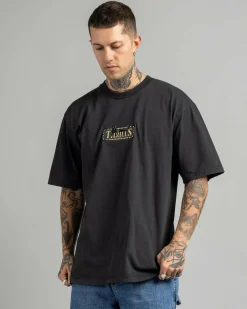 Tops & T-Shirts*Thrills Pit Stop Oversize Fit T-Shirt Pirate Black
