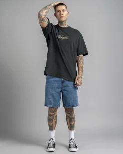 Tops & T-Shirts*Thrills Pit Stop Oversize Fit T-Shirt Pirate Black