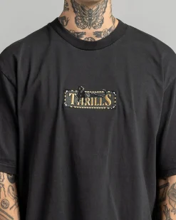 Tops & T-Shirts*Thrills Pit Stop Oversize Fit T-Shirt Pirate Black
