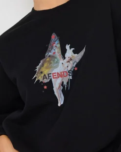 Jumpers & Hoodies*Afends Pixie Recycled Sweatshirt Black