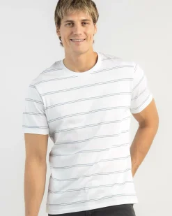 Outlet Plain Stripe T-Shirt Tops & T-Shirts