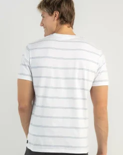 Outlet Plain Stripe T-Shirt Tops & T-Shirts
