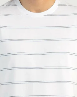 Outlet Plain Stripe T-Shirt Tops & T-Shirts