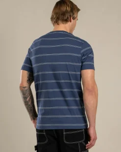 Tops & T-Shirts*Rip Curl Plain Stripe T-Shirt Light Navy