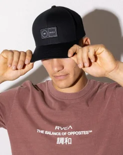 Headwear*RVCA Platform Snapback Cap Black