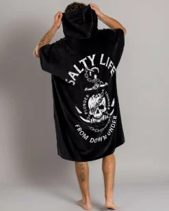 Beach Accessories & Towels*Salty Life Plunder & Thunder Hooded Towel Black
