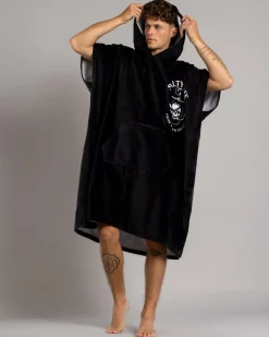 Beach Accessories & Towels*Salty Life Plunder & Thunder Hooded Towel Black