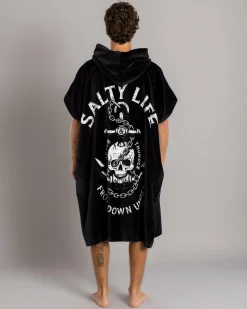 Beach Accessories & Towels*Salty Life Plunder & Thunder Hooded Towel Black