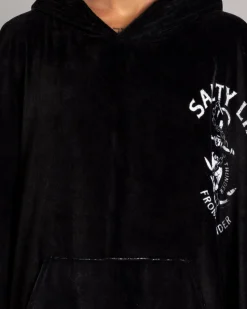 Beach Accessories & Towels*Salty Life Plunder & Thunder Hooded Towel Black