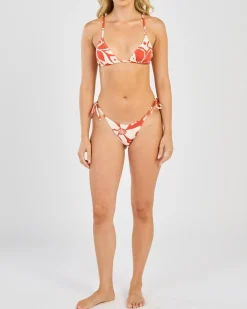 Best Poppy Floral Slide Triangle Bikini Top Women Bikinis