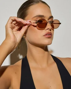 Sunglasses*Le Specs Poseidon Deux Sunglasses Gold/choc