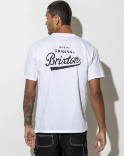 Tops & T-Shirts*Brixton Postal T-Shirt White