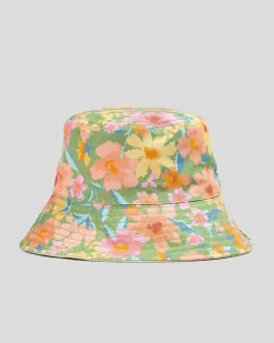 Headwear*Billabong Posy Flip Side Bucket Hat Green