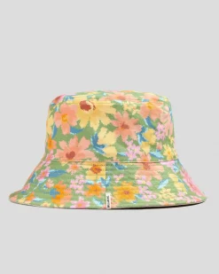 Headwear*Billabong Posy Flip Side Bucket Hat Green
