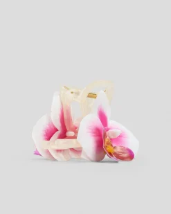 Face & Body*Karyn In LA Potter Orchid Hair Claw Clip White/pink