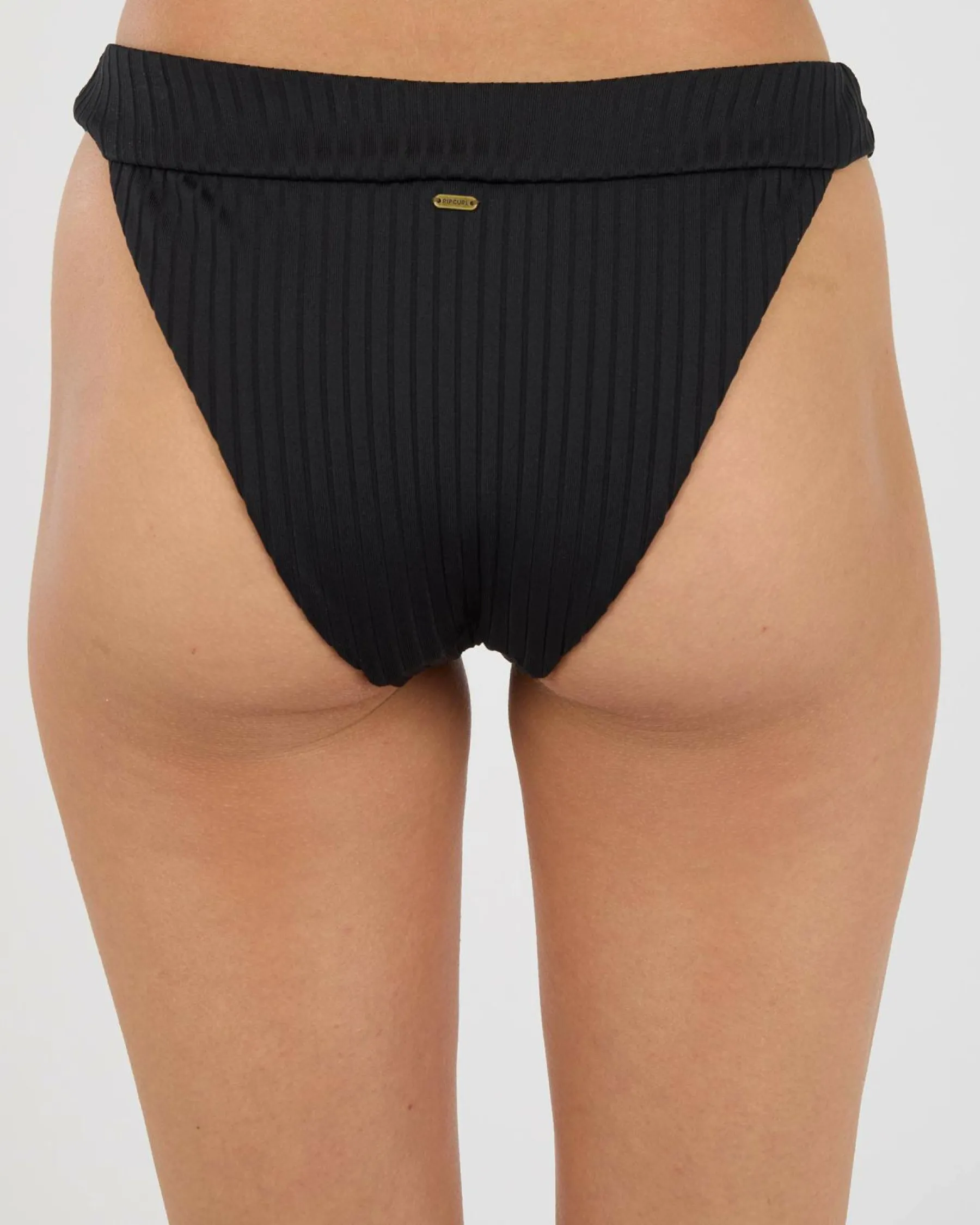 Bikinis*Rip Curl Premium High Leg Cheeky Bikini Bottom Black