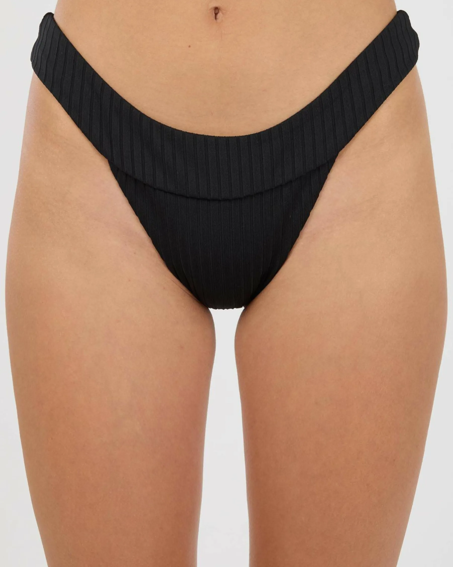 Bikinis*Rip Curl Premium High Leg Cheeky Bikini Bottom Black