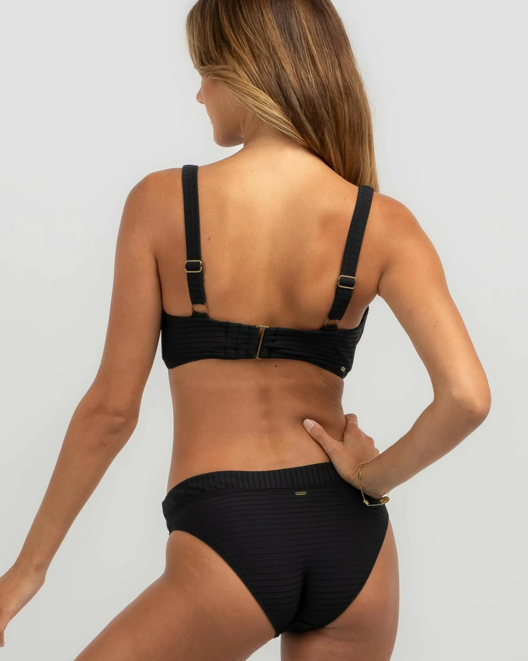 Bikinis*Rip Curl Premium Surf Crop Bikini Top Black