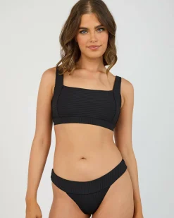Bikinis*Rip Curl Premium Surf D-DD Crop Bikini Top Black