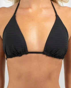 Bikinis*Rip Curl Premium Surf D-DD Sliding Triangle Bikini Top Black