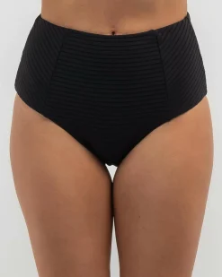 Bikinis*Rip Curl Premium Surf Hi Waist Bikini Bottom Black