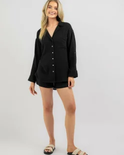 Sets|Tops*Rip Curl Premium Surf Long Sleeve Shirt Black