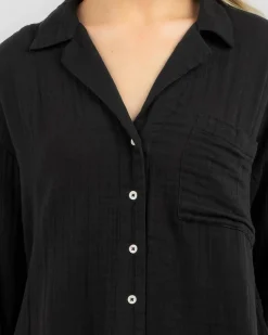 Sets|Tops*Rip Curl Premium Surf Long Sleeve Shirt Black