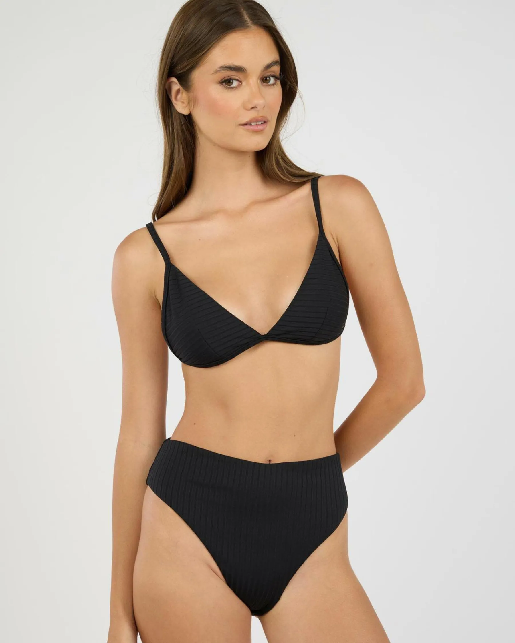 New Premium Surf Retro High Waisted Bikini Bottom Women Bikinis