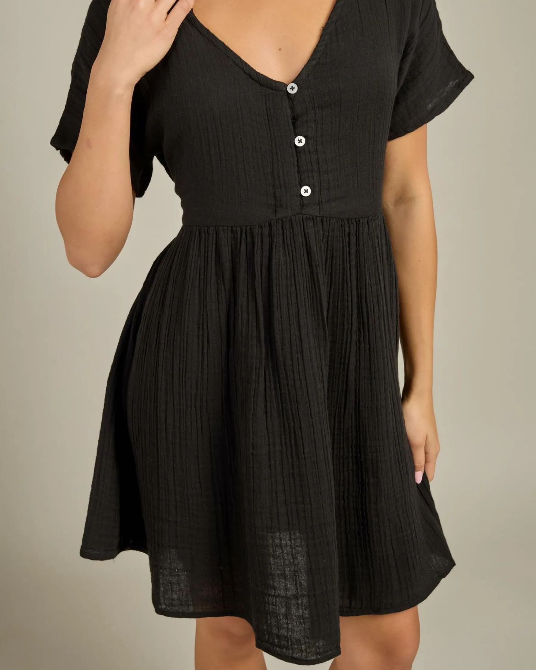 Dresses*Rip Curl Premium Surf Short Sleeve Dress Black