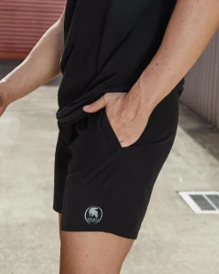 Board Shorts|Activewear*Sparta Prime Elastic Waist Shorts Black