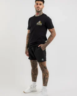 Board Shorts|Activewear*Sparta Prime Elastic Waist Shorts Black