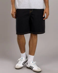 Denim|Shorts & Bottoms*S-Double Print Denim Standard Shorts Double Dye Black