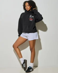Jumpers & Hoodies*Nena & Pasadena Prone Box Fit Hoodie Jet Black