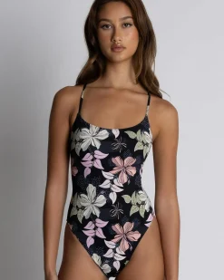One Pieces*Roxy PT Beach Classics One Piece Swimsuit Anthracite Sunny Floral Swim