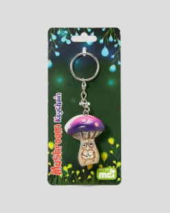 Online Purple Mushroom Keyring Gifts & Novelty