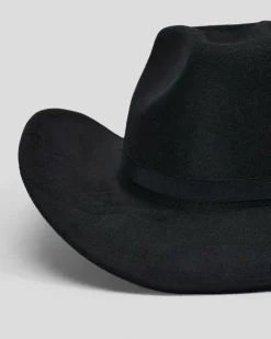 Headwear*Ava And Ever Queen B Felt Hat Black