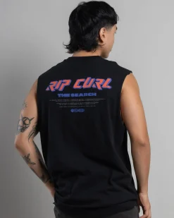 Tops & T-Shirts*Rip Curl Quest Lock Up Muscle Tank Black