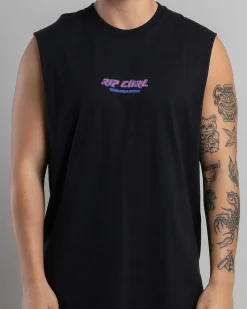Tops & T-Shirts*Rip Curl Quest Lock Up Muscle Tank Black