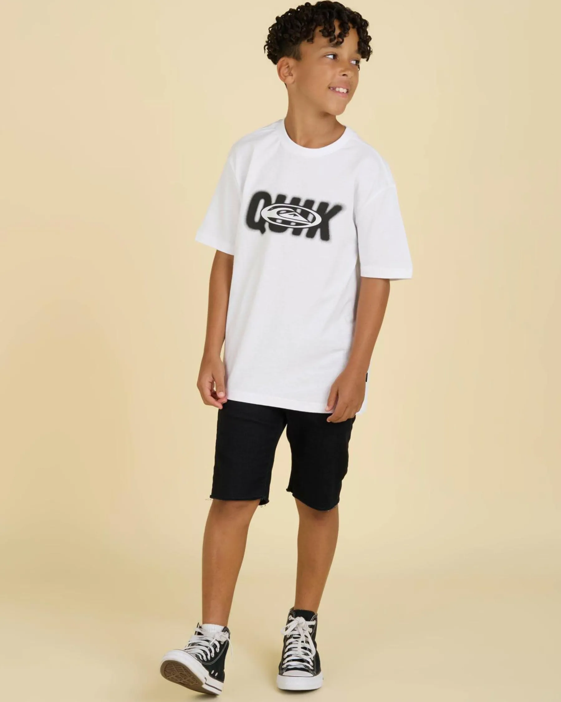 Tops & T-Shirts*Quiksilver Quick Fade T-Shirt White
